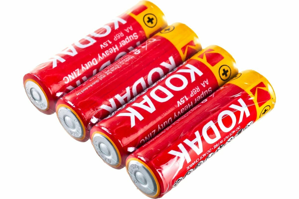 Батарейка Kodak Super Heavy Duty, щелочная, 1050мАч, типоразмер AA, 1 шт.