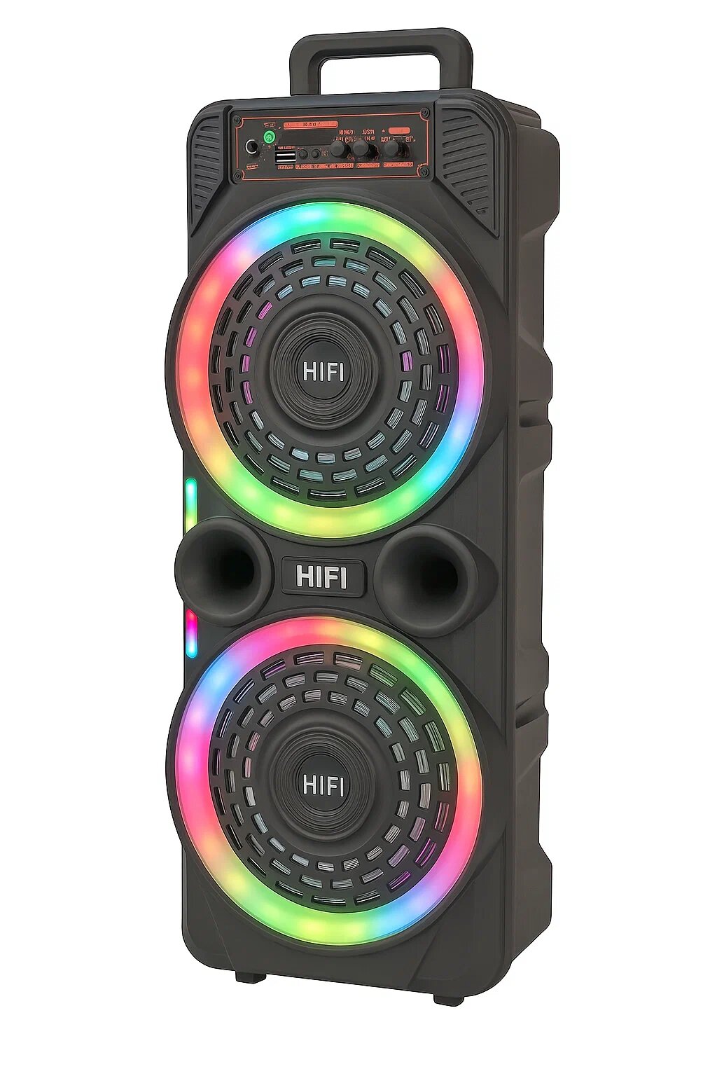 Беспроводная колонка Bluetooth-262, мощный бас, микрофон, LED подсветка, портативная для дома и поездок