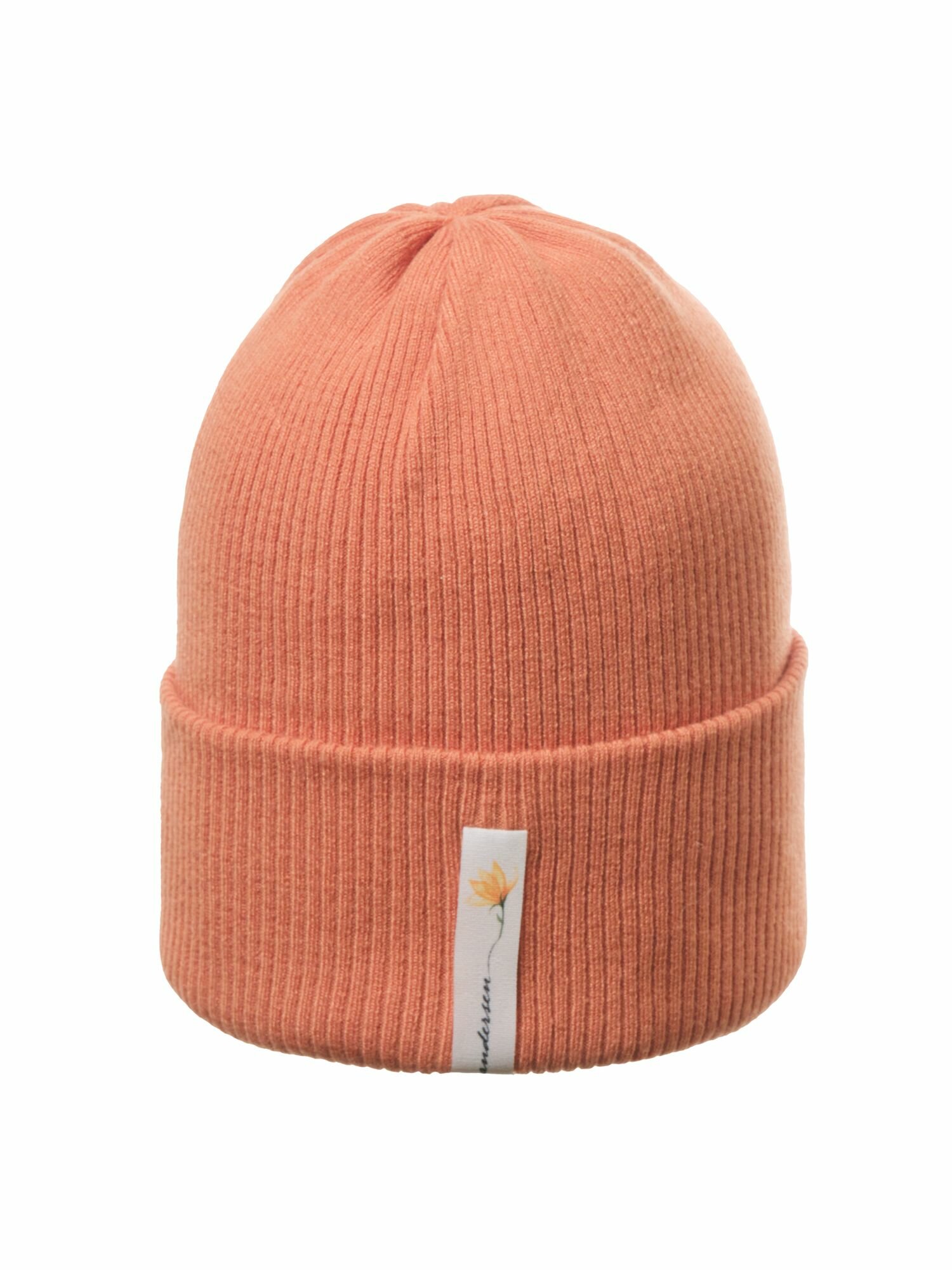 Шапка-бини Андерсен Весна-лето 2024 для девочек, размер 52-54, оранжевый — фото 1