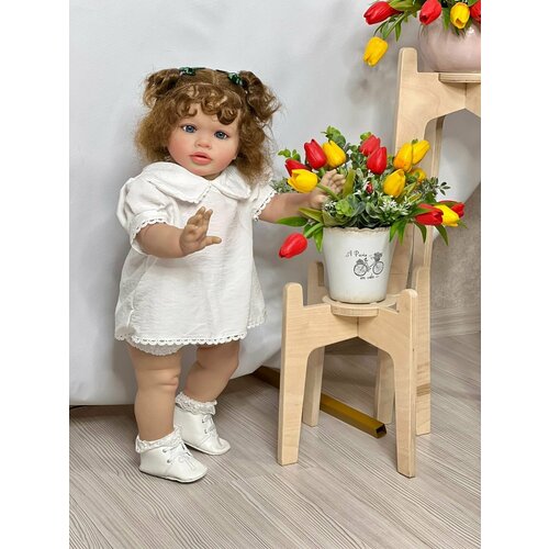 фото Кукла реборн мягконабивная 65см в пакете (fa-804) npk doll