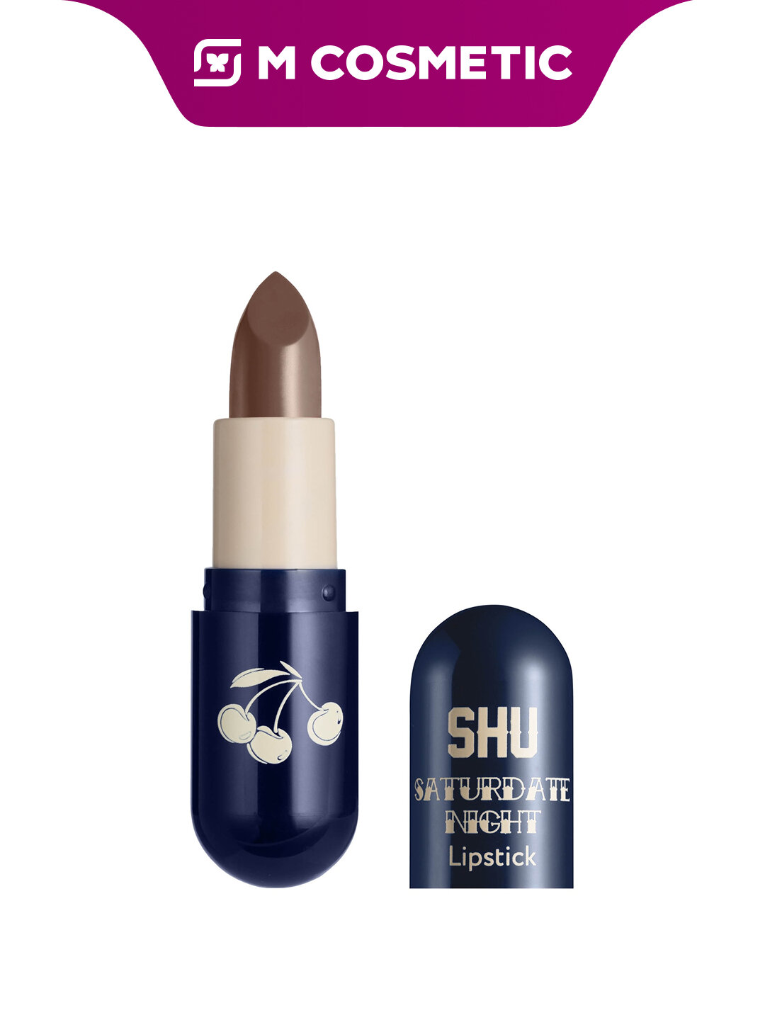 Помада SHU Saturdate Night №421, матовая, увлажняющая, 4 г, темно-бежевая
