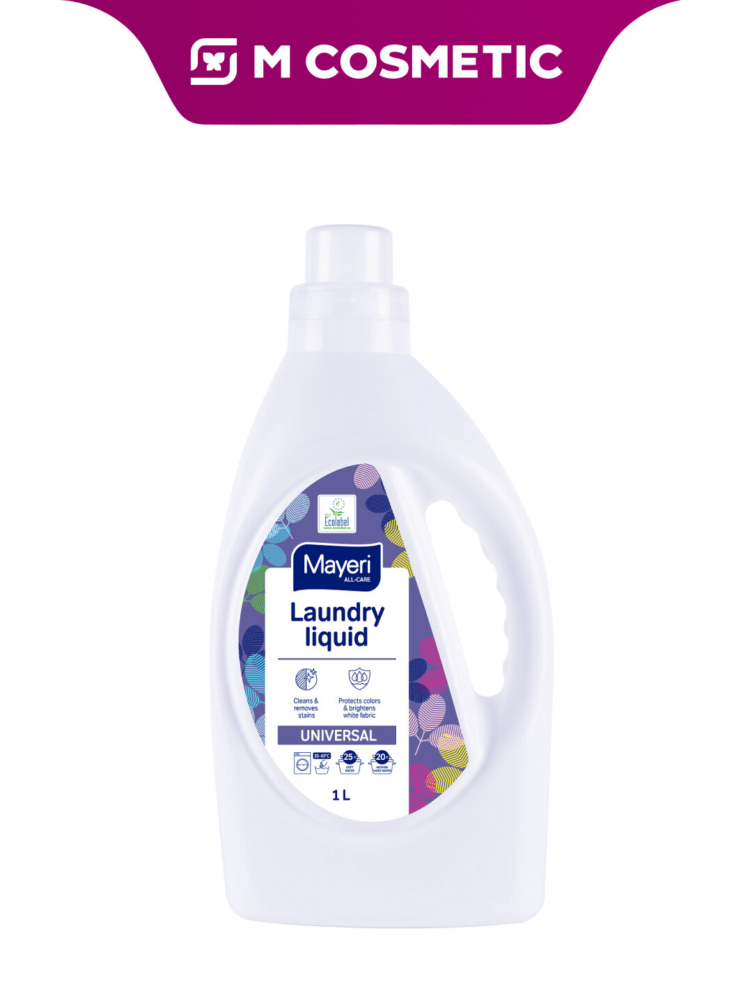 Гель для стирки Mayeri "Universal", 1 л, для ежедневной стирки