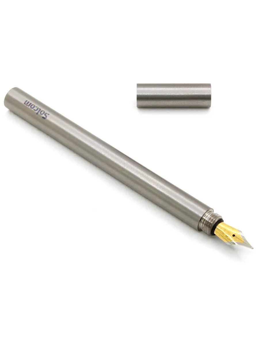 Classic M1 перьевая ручка из титана, сатинирование