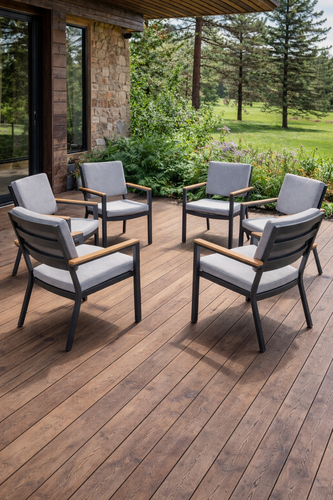 Изображение товара Комплект кресел обеденных Royal Family OSCAR, с подлокотниками из поливуда (6 шт.)