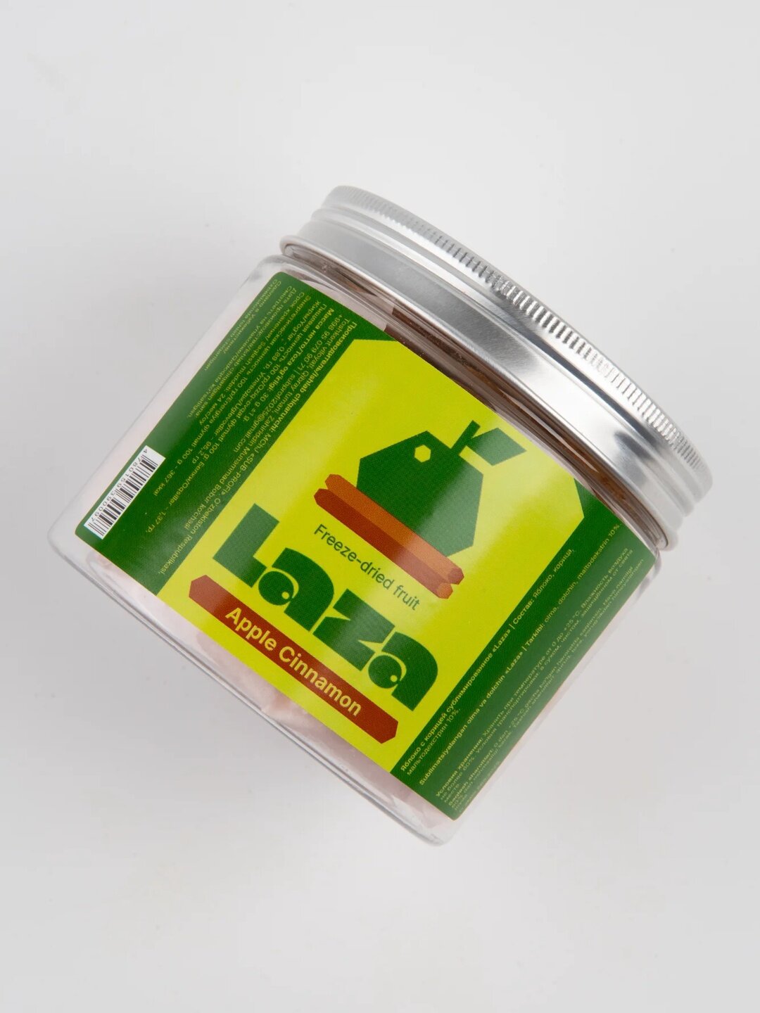 Яблоко с корицей сублимированное «Laza», 50 гр / Хрустящие кубики яблока с нежным ароматом корицы — фото 1