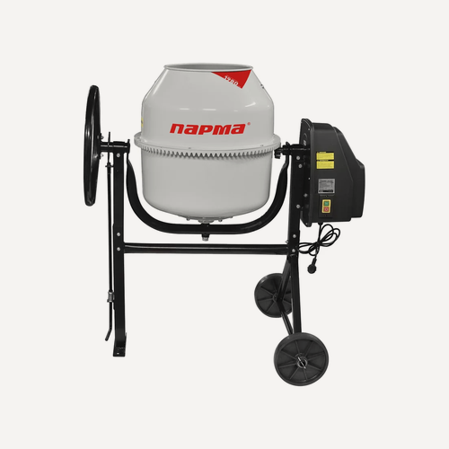 Изображение товара Бетономешалка парма БСЛ-120Ч 02.001.00034, электрическая, 500 Вт, 120 л, 27 об/мин, серый/черный