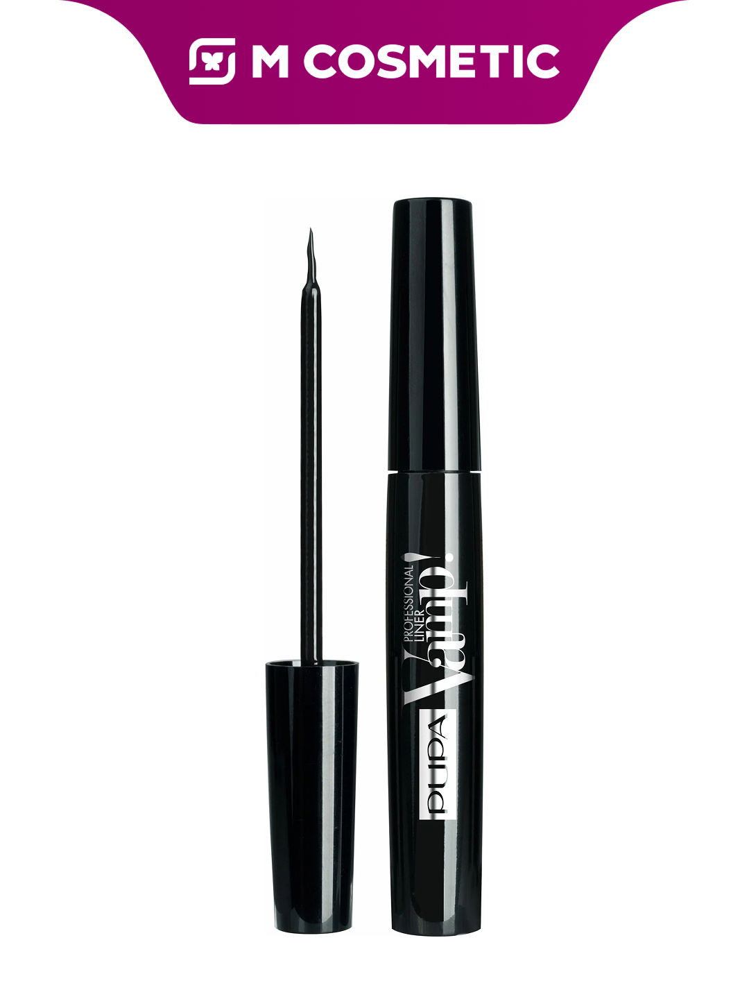 Подводка Pupa VPL, жидкая, 100 Экстраблэк, для глаз, фетровый наконечник