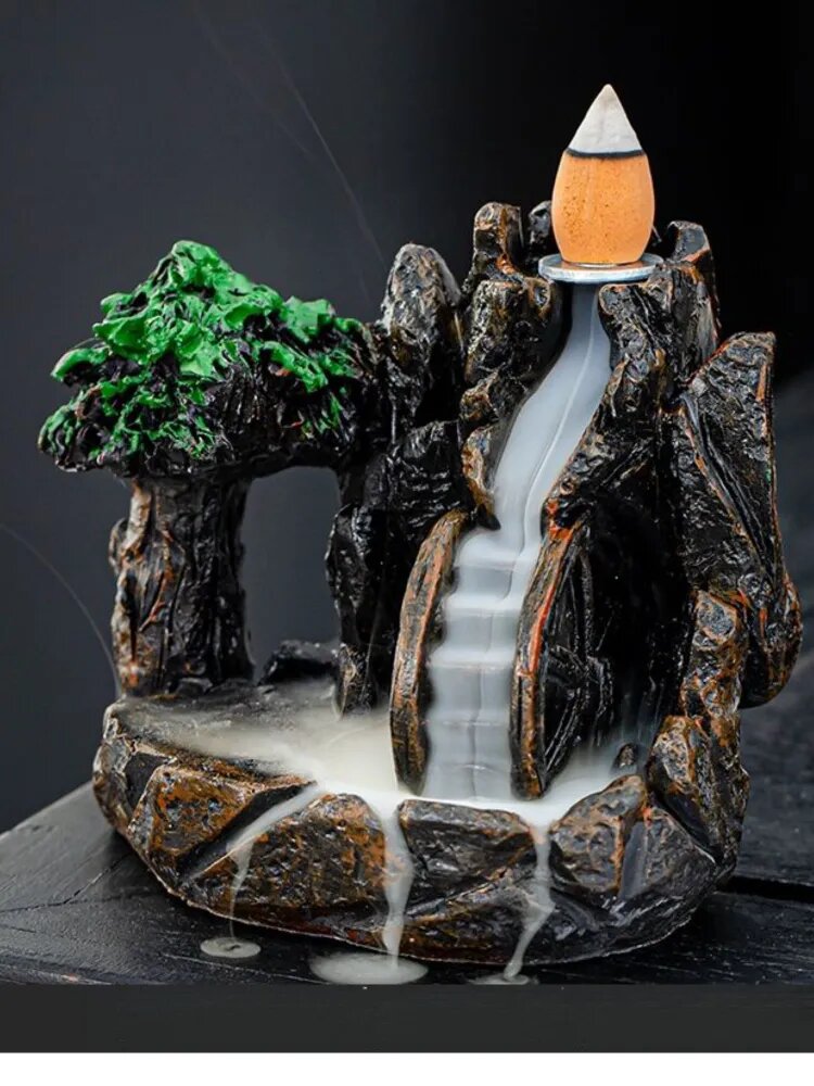Подставка для благовоний / Микроландшафт, курильница, стелющийся дым