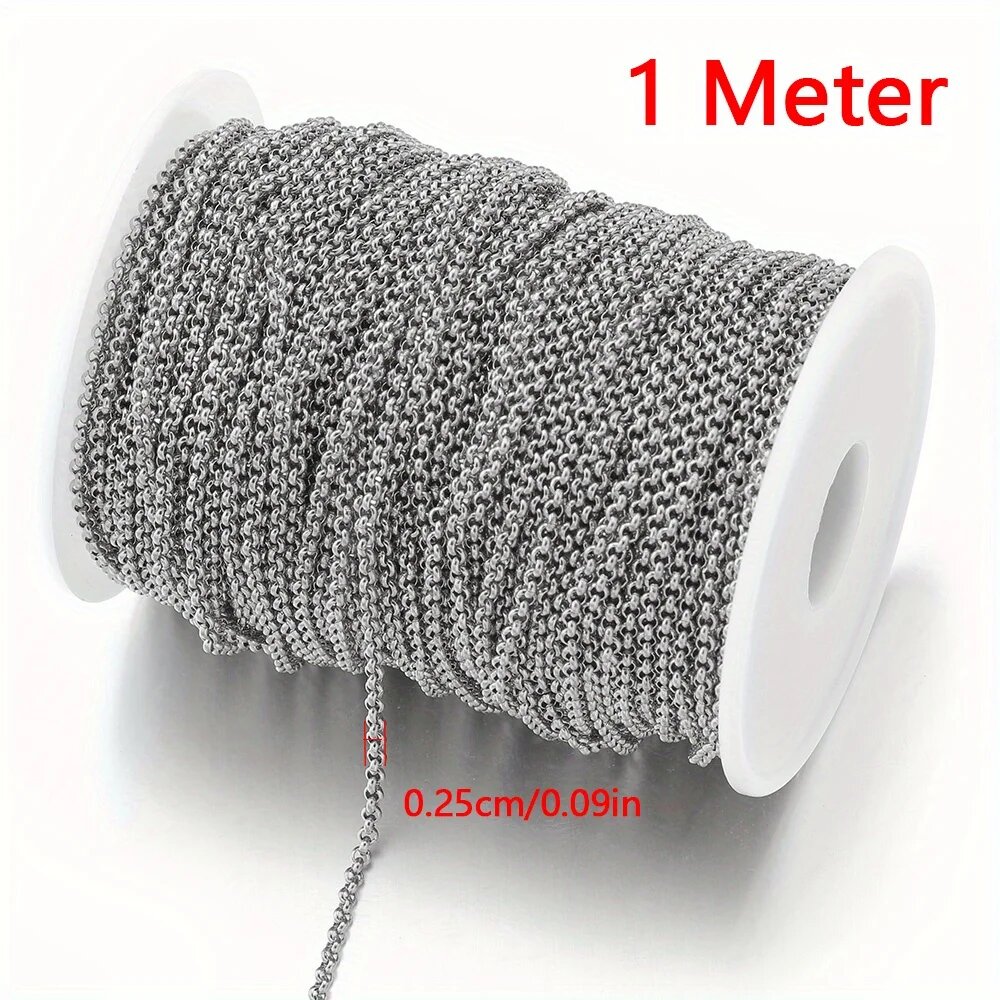 Серая цепь 1 метр, 0.25 см, 132-ST2.5-1M