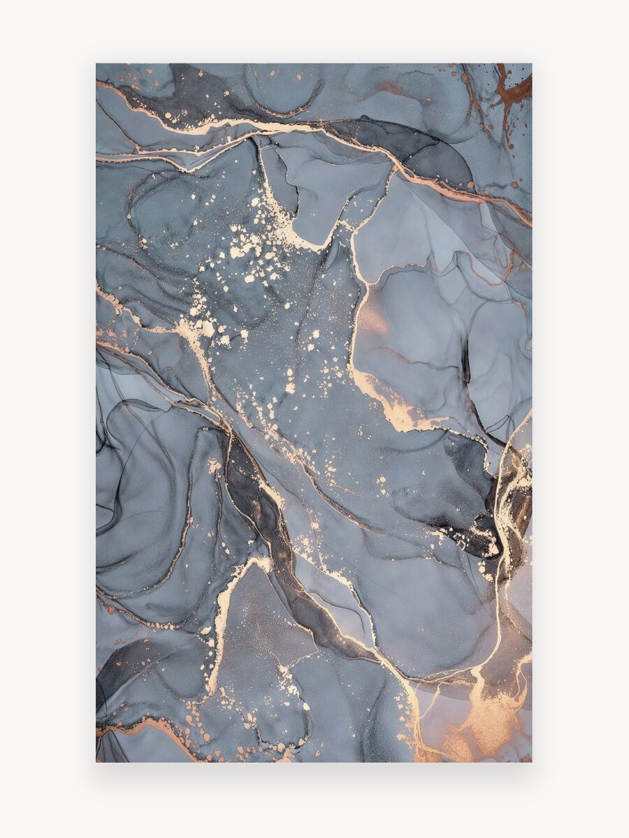 Коврик для ванной, резиновый, противоскользящий, 60*40 серый мрамор