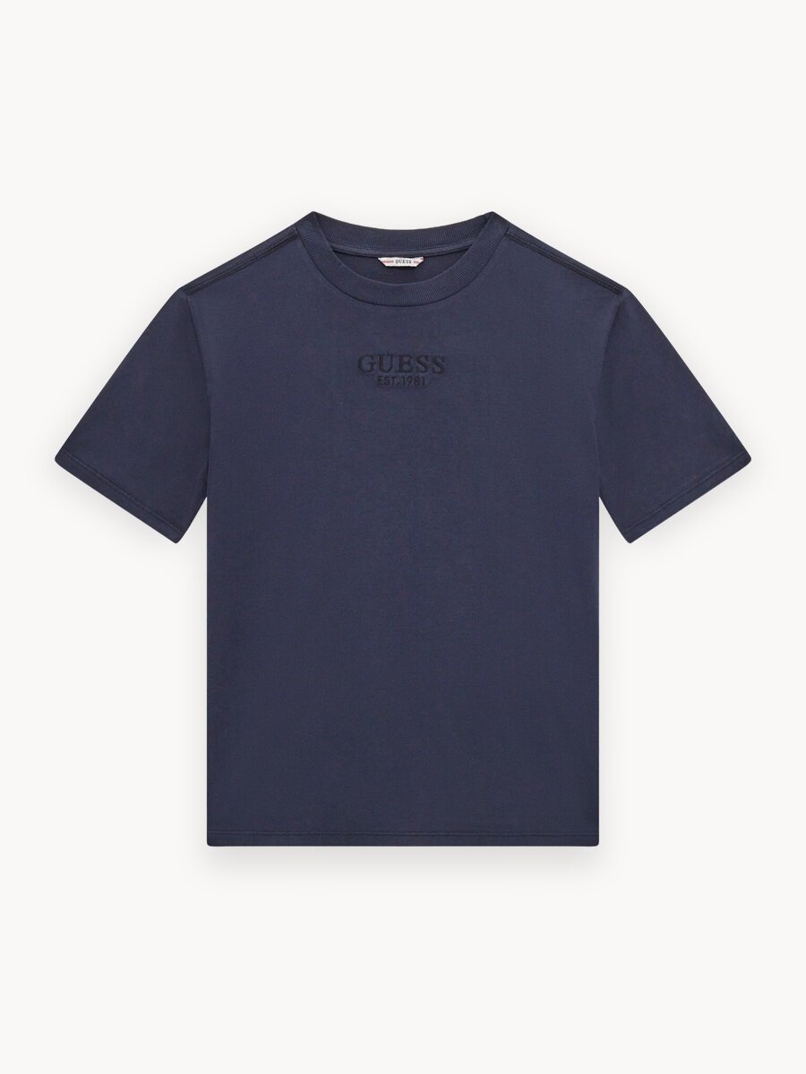 Футболка GUESS OVERSIZE SS T-SHIRT, размер 7 лет, синий
