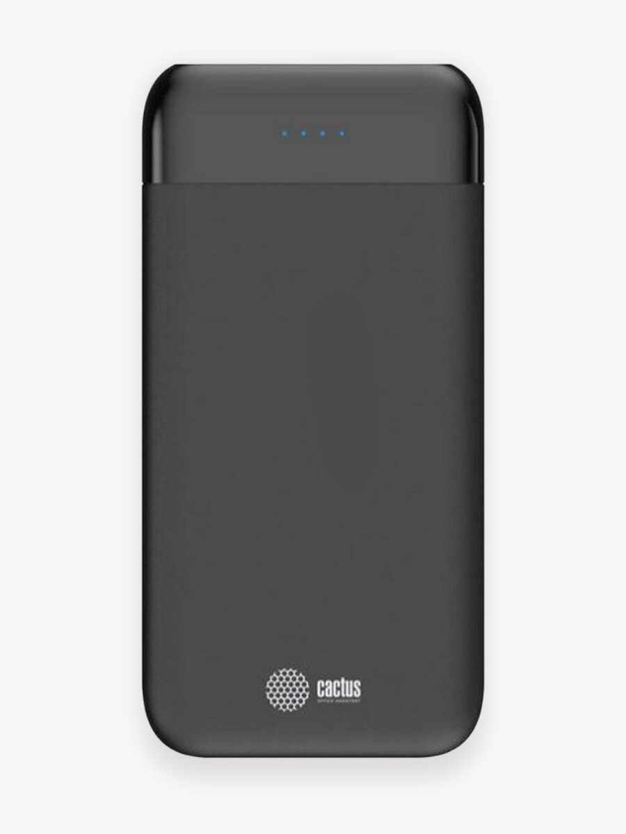 Внешний аккумулятор Cactus CS-PBFSFT-10000 Li-Pol 10000mAh 2.1A+2.1A черный 2xUSB