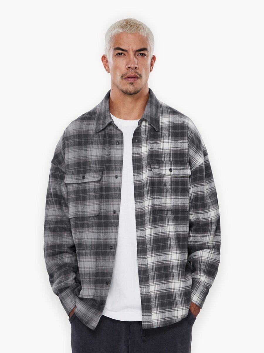 Рубашка MUTED из плотной фланели разных оттенков