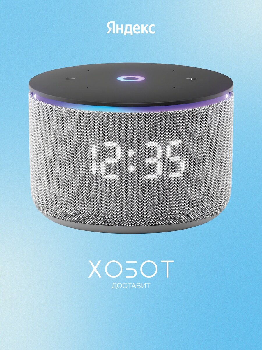 Умная колонка Яндекс Станция Мини 3 Про с Алисой с Zigbee серый