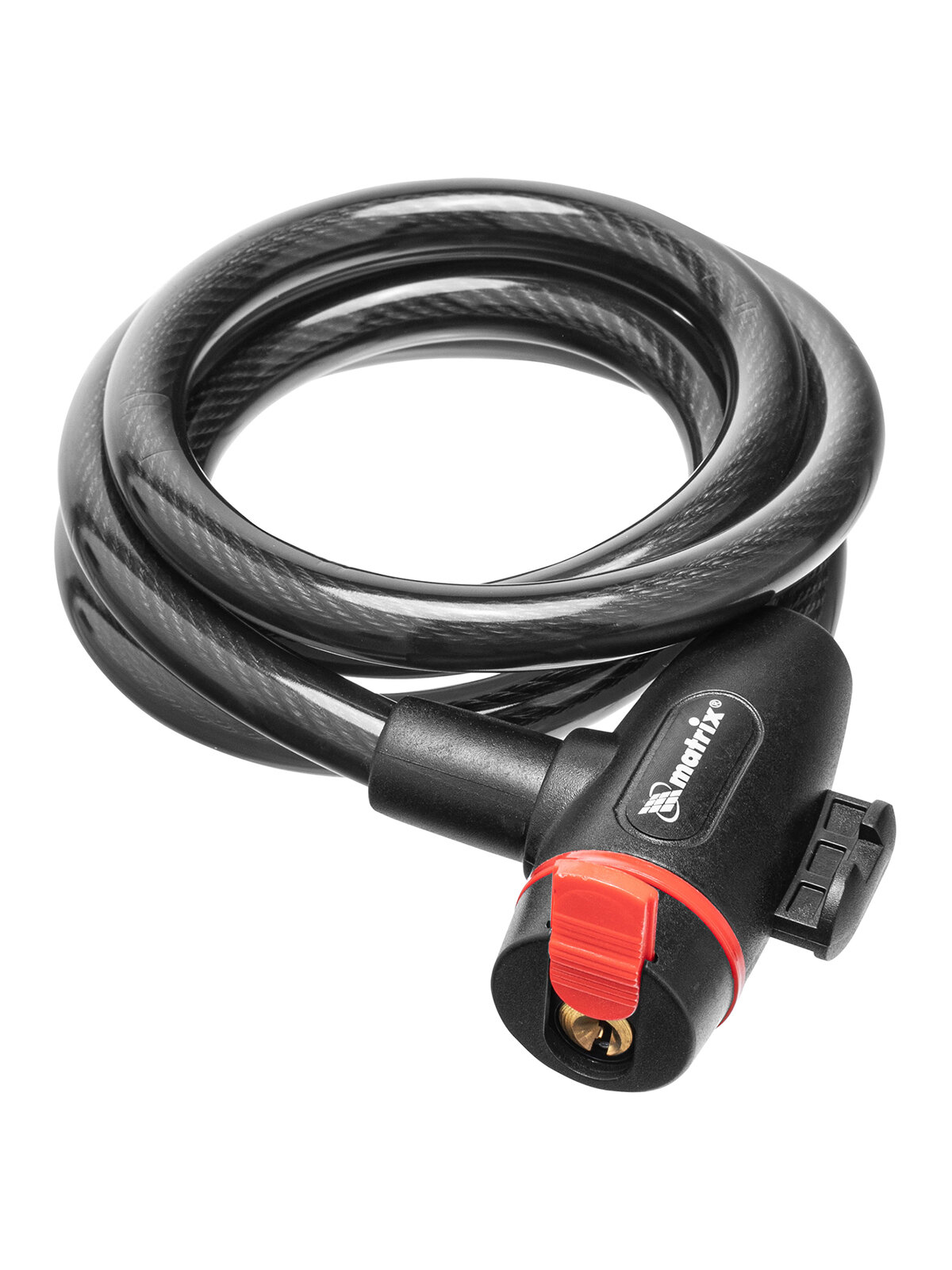 Замок тросовый универсальный с держателем Matrix 12 х 1200 мм 91817