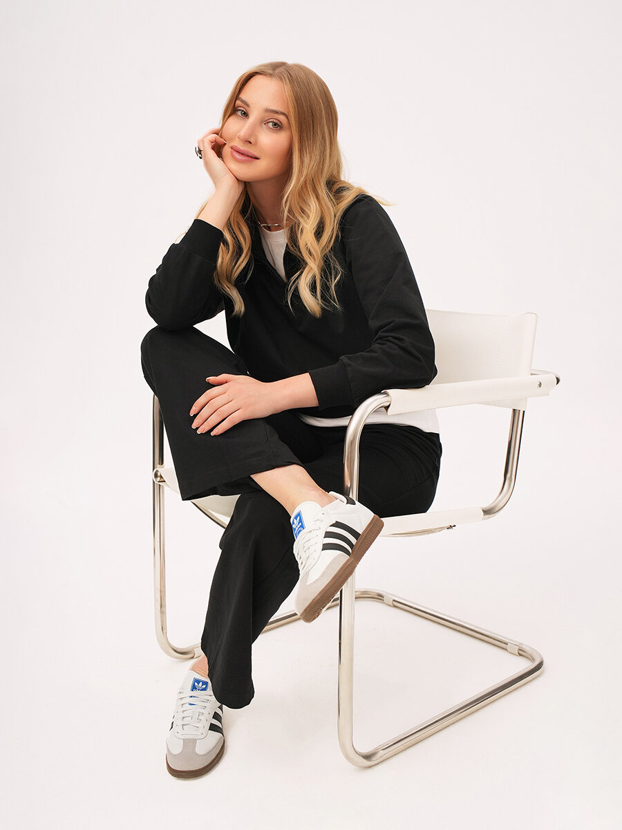 Костюм спортивный Happyfox для женщин размер 50 черный