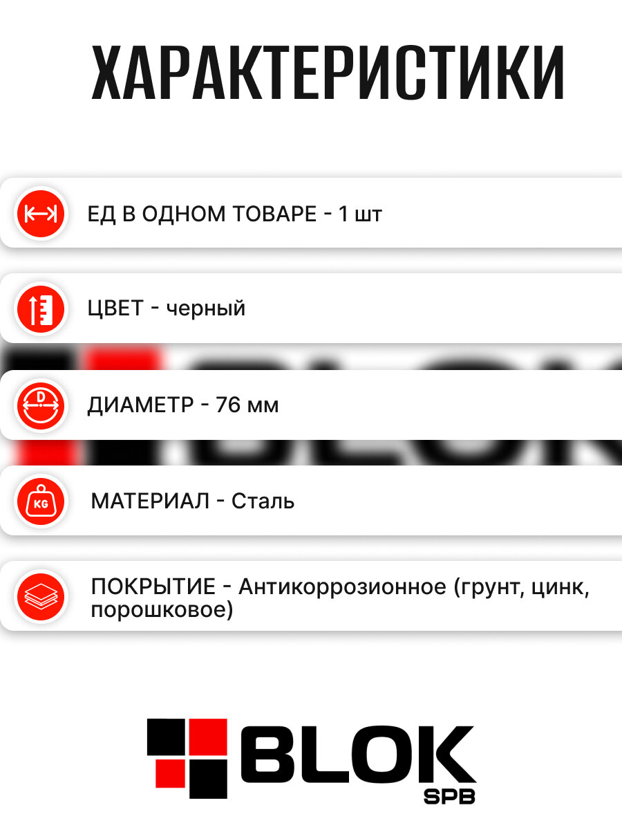 Наконечник винтовой для сваи d 76 мм, черный для фундамента, забора — фото 1