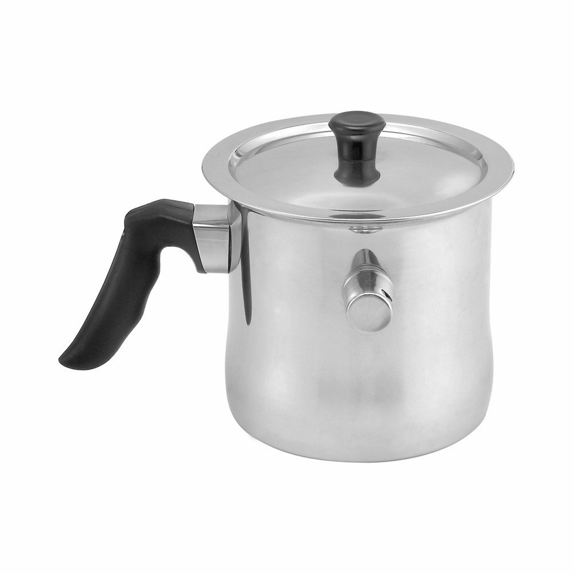 Молочник Kinghoff KH-3110 нержавеющая сталь с крышкой двойные стенки 1 л