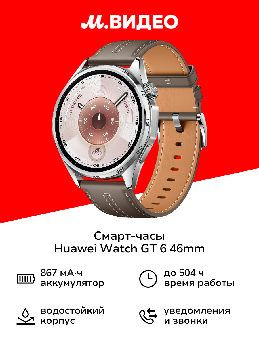 Смарт-часы HUAWEI Watch GT 6 46mm Grey