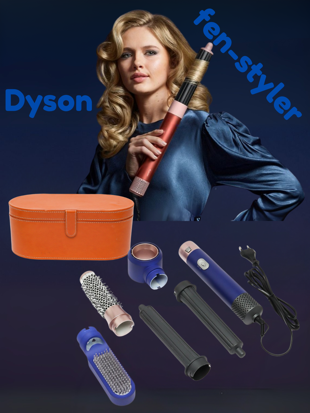 Фен Dyson 5 в 1 для всех типов волос, мультистайлер, плойка, выпрямитель, насадки для завивки и объема,