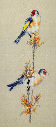 Изображение товара Набор для вышивания "Щеглы" 20х45см, 03.010.09