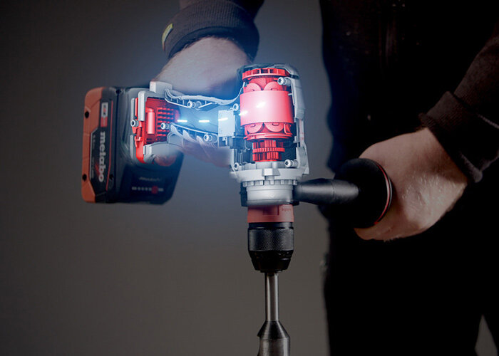 Ударная дрель Metabo "SB 18 LTX BL", 2 аккумулятора, 602360650 — фото 1