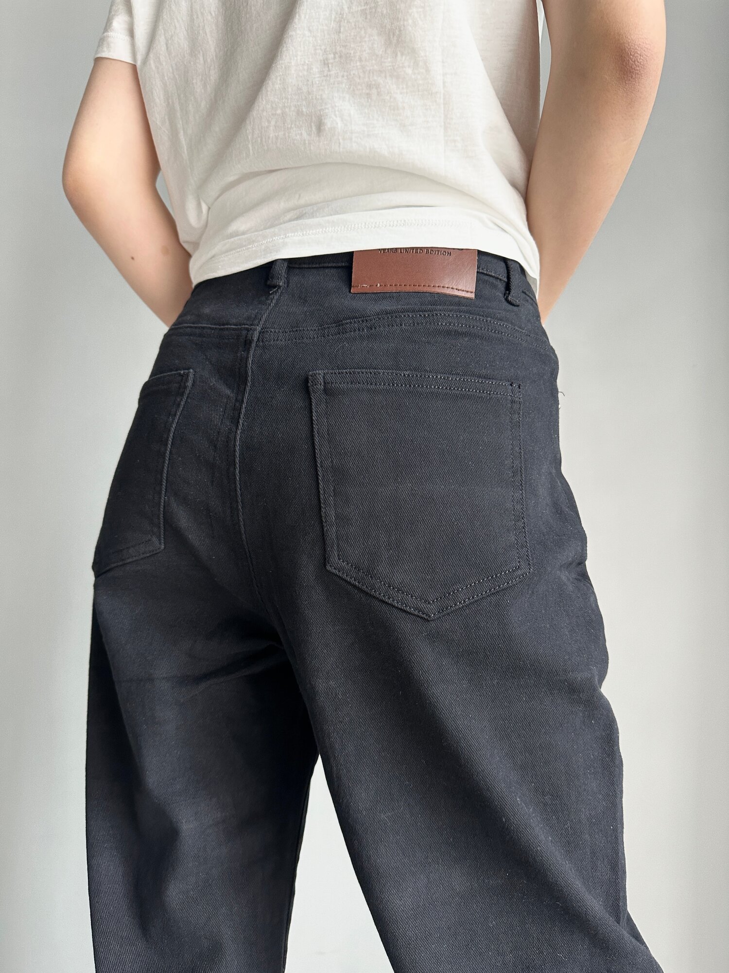 Джегинсы INK Черный, бежевый, размер L, черный — фото 1