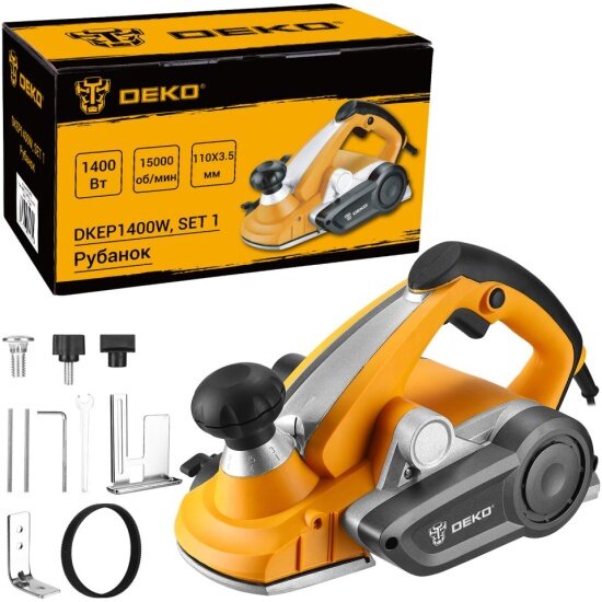 Deko Рубанок DKEP1400W SET1 1400 Вт 110 мм (083-1073)