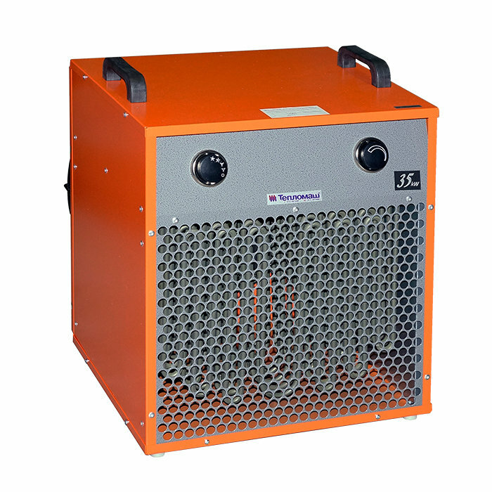 Тепловентилятор Тепломаш КЭВ-35T20E напольный 380 Вт оранжевый