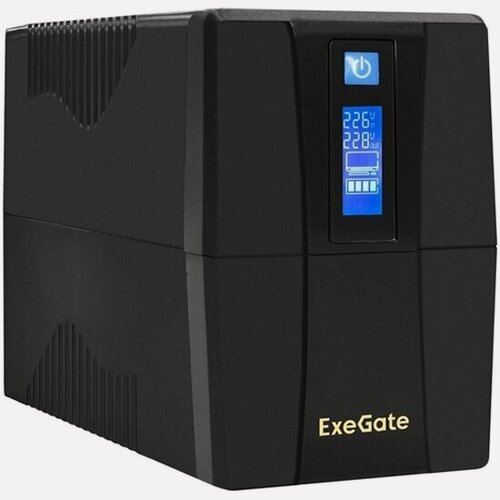 Изображение товара Источники бесперебойного питания Exegate Power Smart ULB-800. LCD. AVR.2SH. RJ. USB 800VA/480W