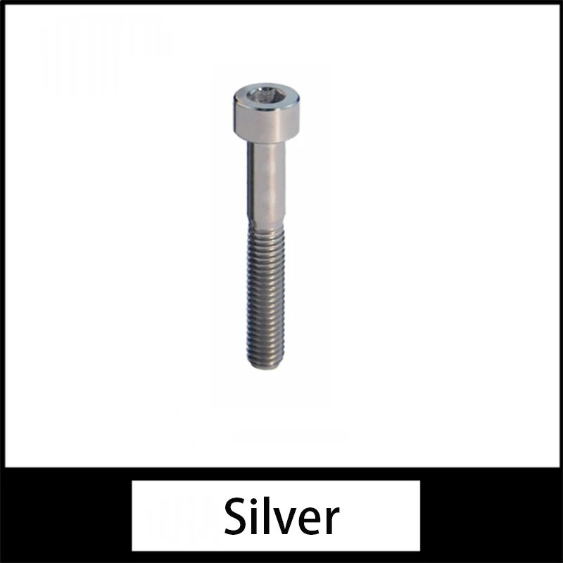 1-20 шт. M6 * 20/25/30/35/40/45/50/55/60/65/70 мм титановый болт с цилиндрической головкой сменные винты для велосипедов и мотоциклов Silver M6 x 25mm 1pcs