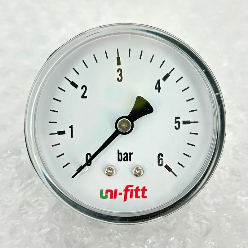 Манометр аксиальный 6 бар диаметр 63 мм 1/4