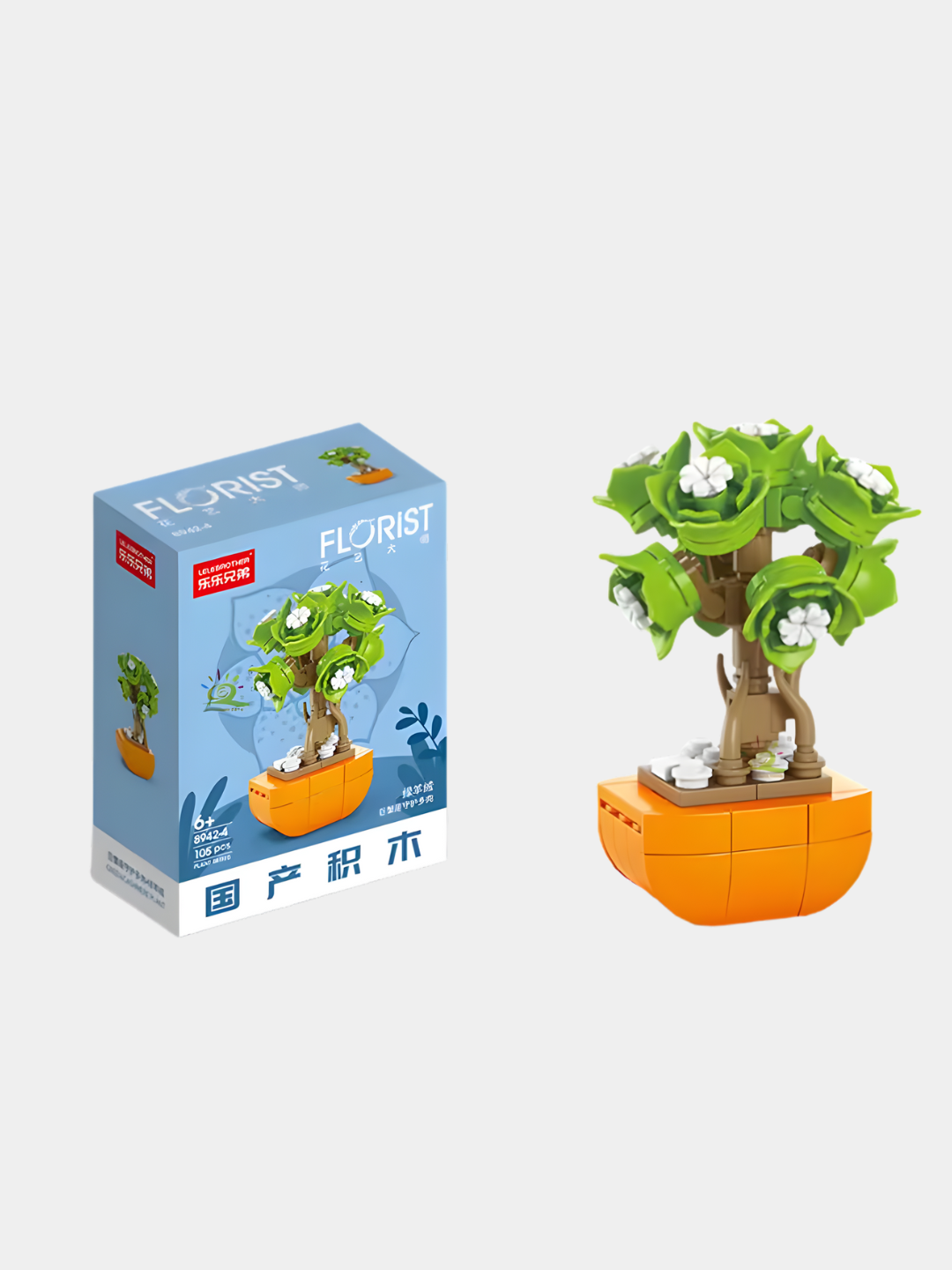 Конструктор Лего Цветы из миниблоков 3D, конструктор растения — фото 1