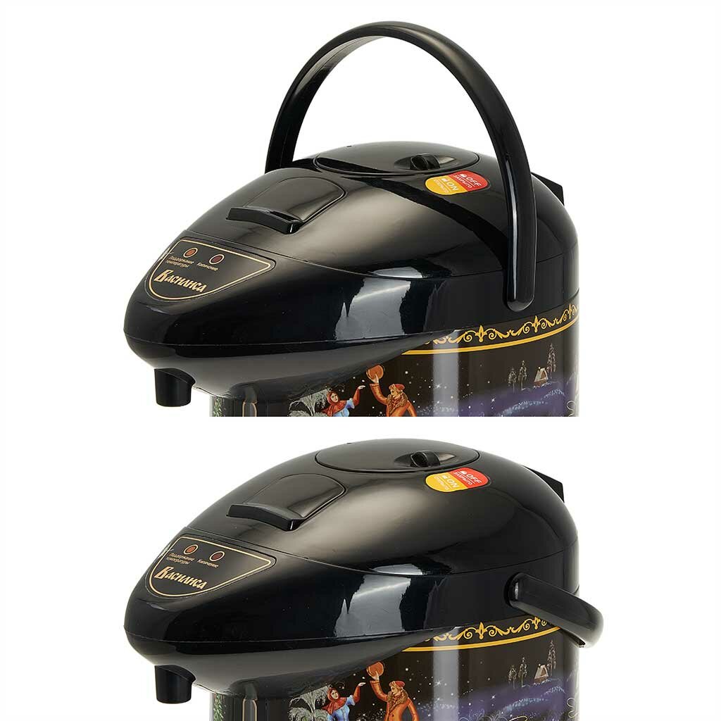 Термопот электрический 2,8 л Василиса ВА-5003 "Тройка" 750 Вт, черный — фото 1