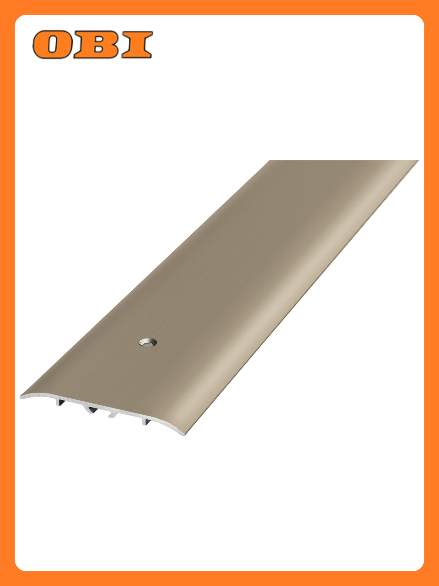 Порог одноуровневый лука ПС 07-1 900.042Л шампань анод алюминий 900х60 см