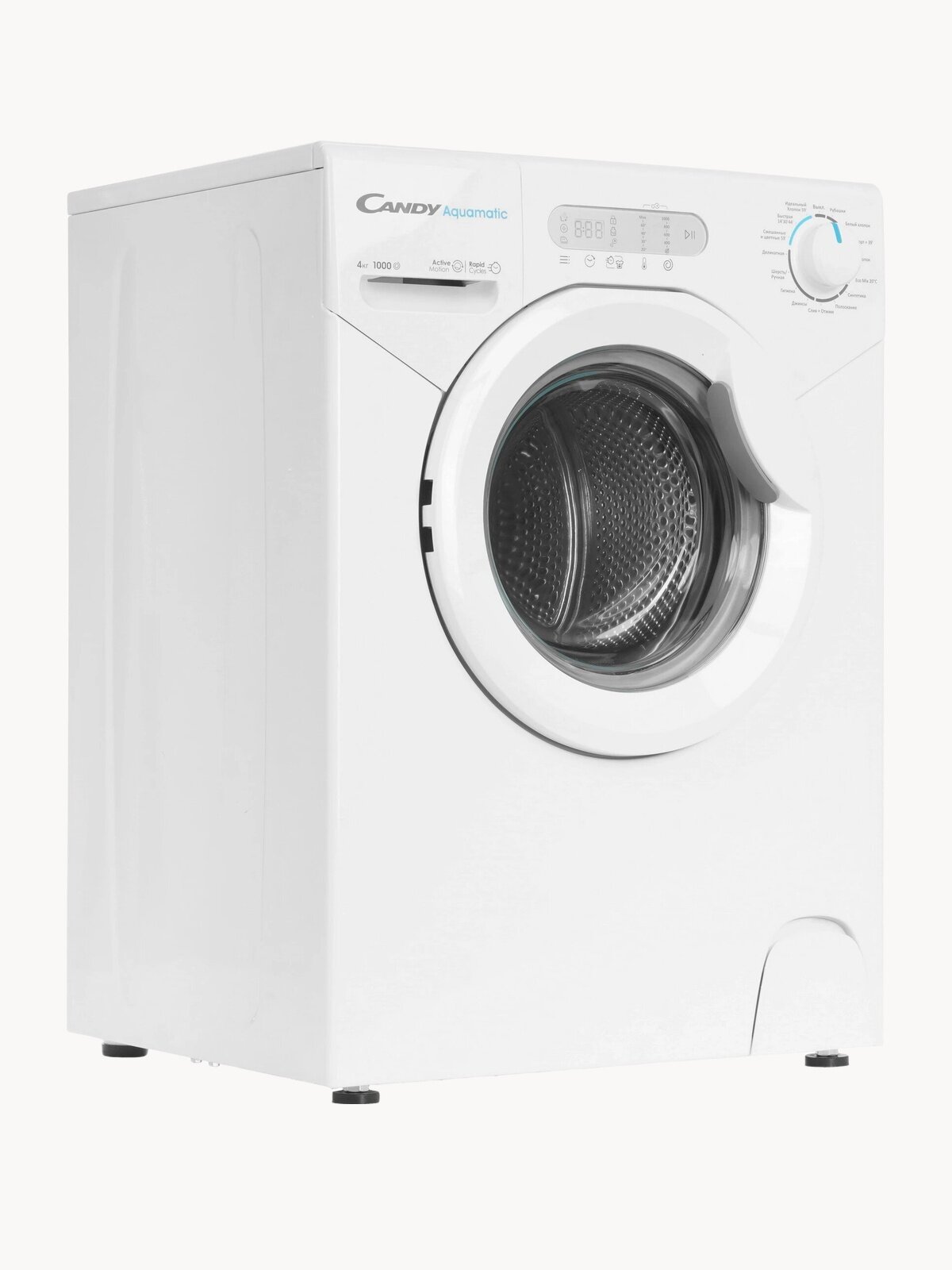 Стиральная машина Candy AQUE 1043D-07 белый, стирка - 4 кг, фронтальная загрузка, отжим - 1000 об/мин