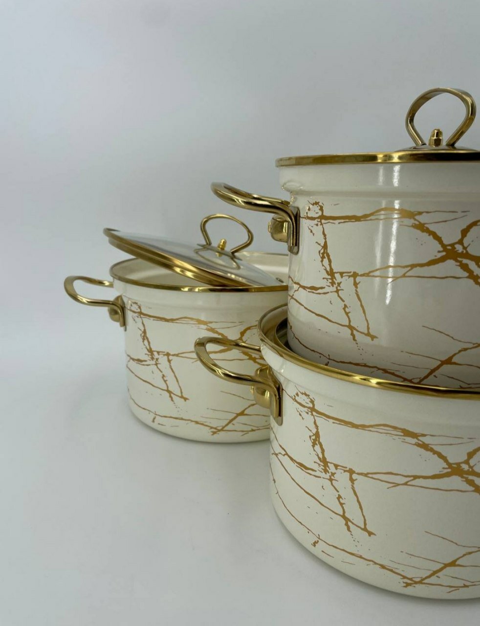 Набор кастрюль, эмалированная сталь, в подарочной упаковке . — фото 1