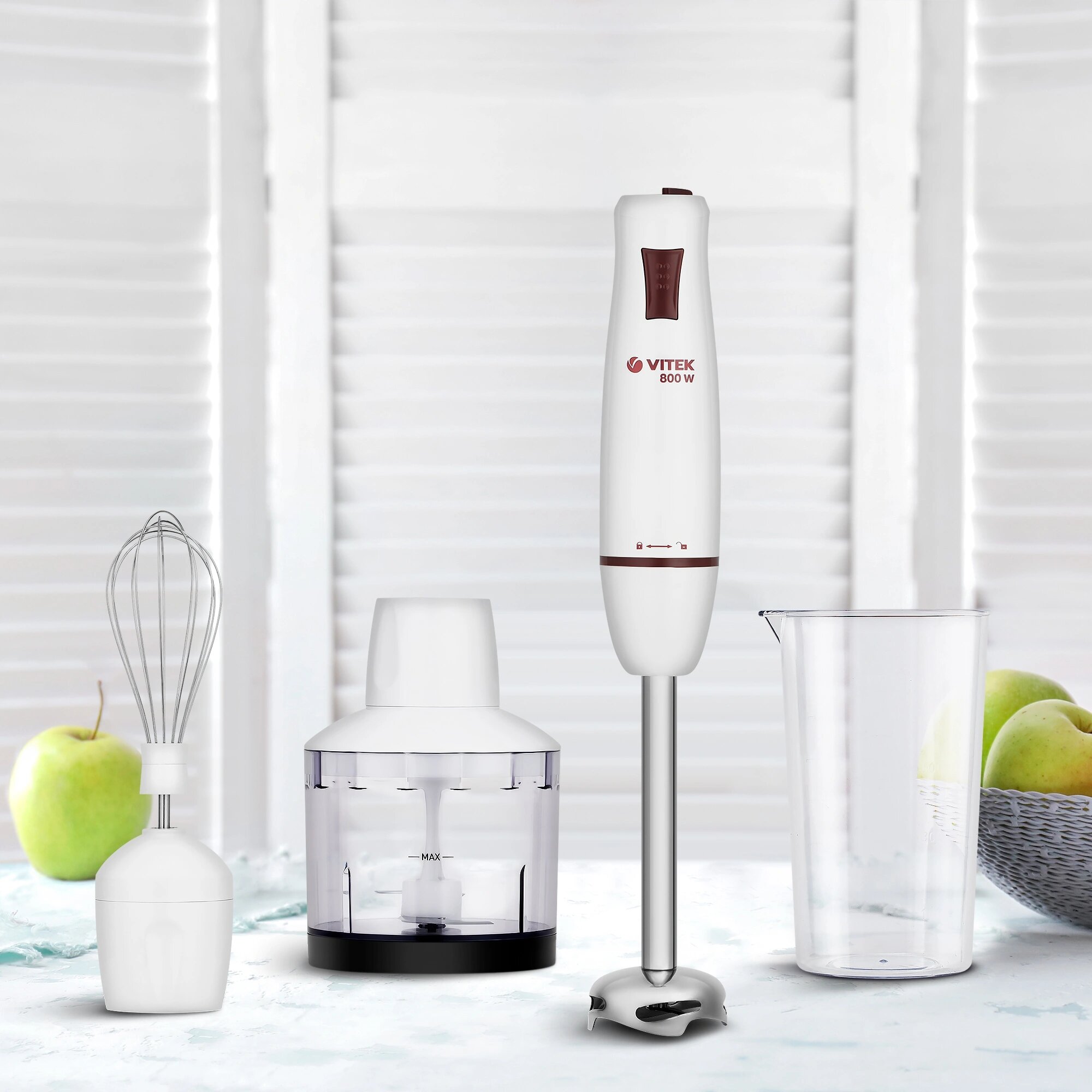 Блендер VITEK VT-8522 «Многофункциональный: Смузи, Супы, Коктейли, Измельчение мяса