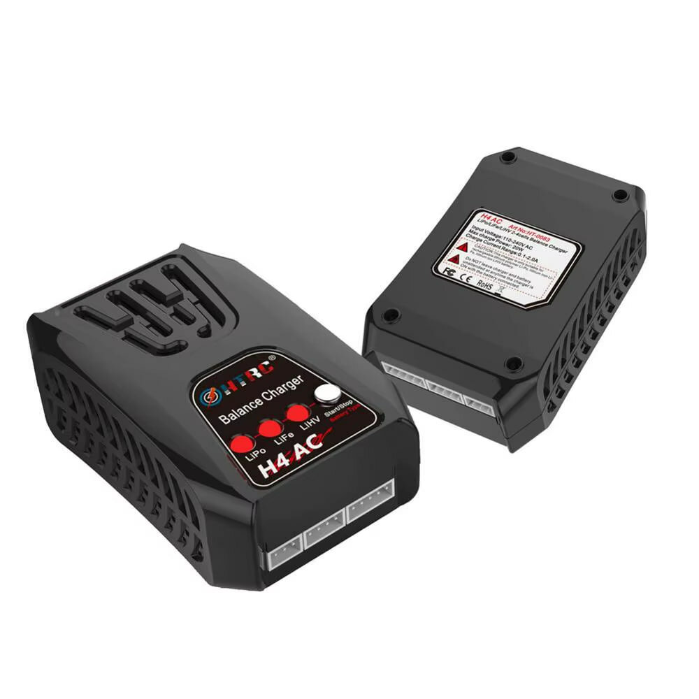 Компактное зарядное устройство HTRC H4AC 20W для LiPo/LiFe/LiHV (2S/3S/4S, балансир)