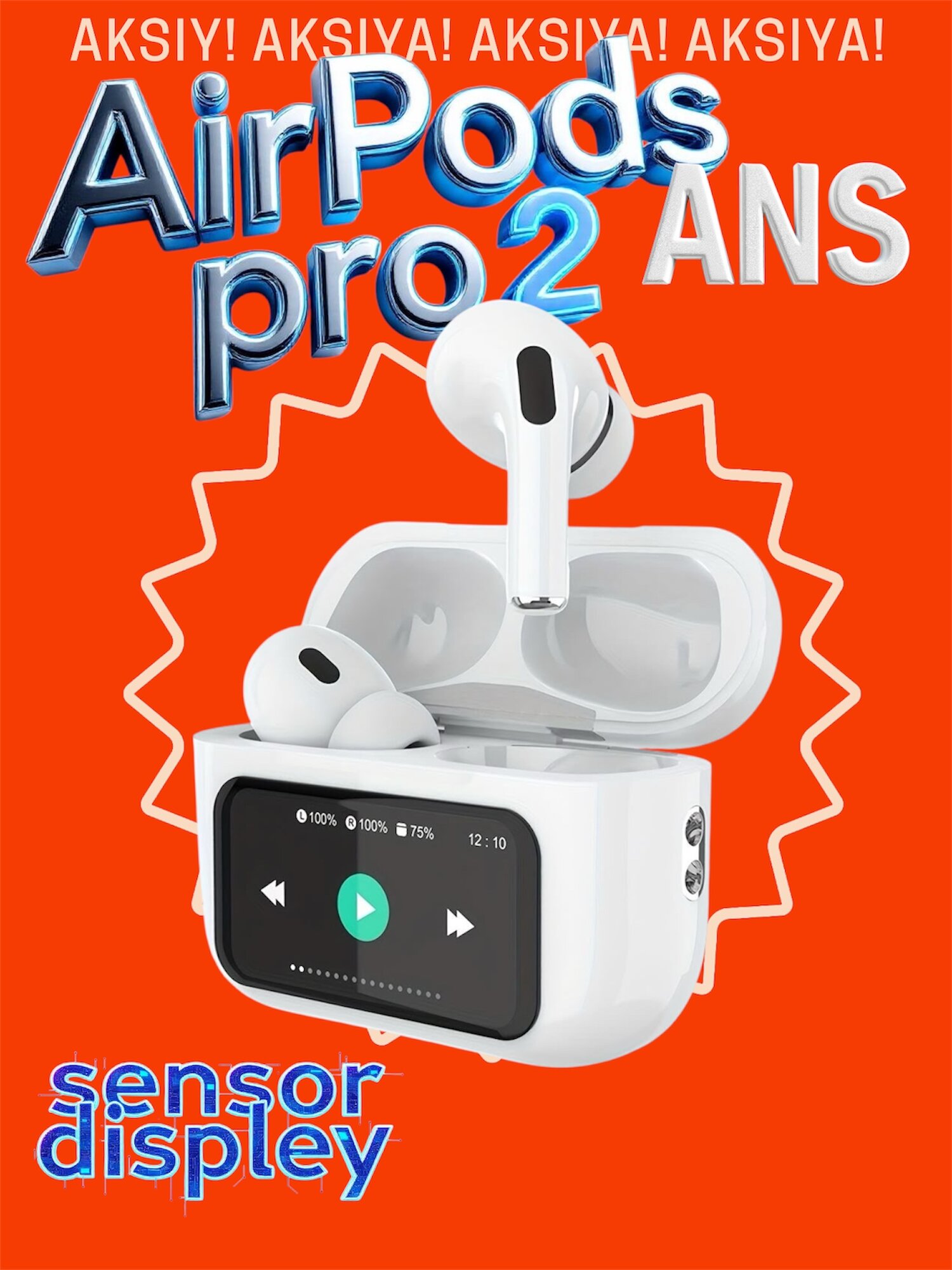 Беспроводные наушники pro 2 ANS Premium сенсорный экран/Беспроводные наушники Pro 2 ANSсенсорный экран