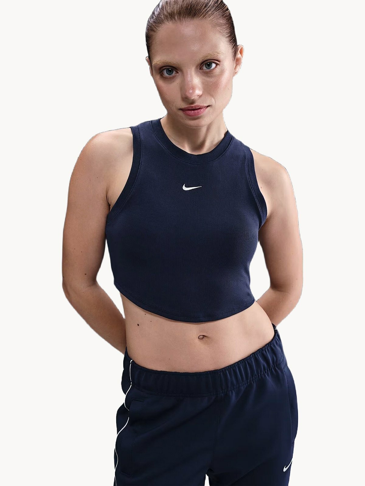 Топ спортивный NIKE Essential, 1 шт., размер XL, темно-синий