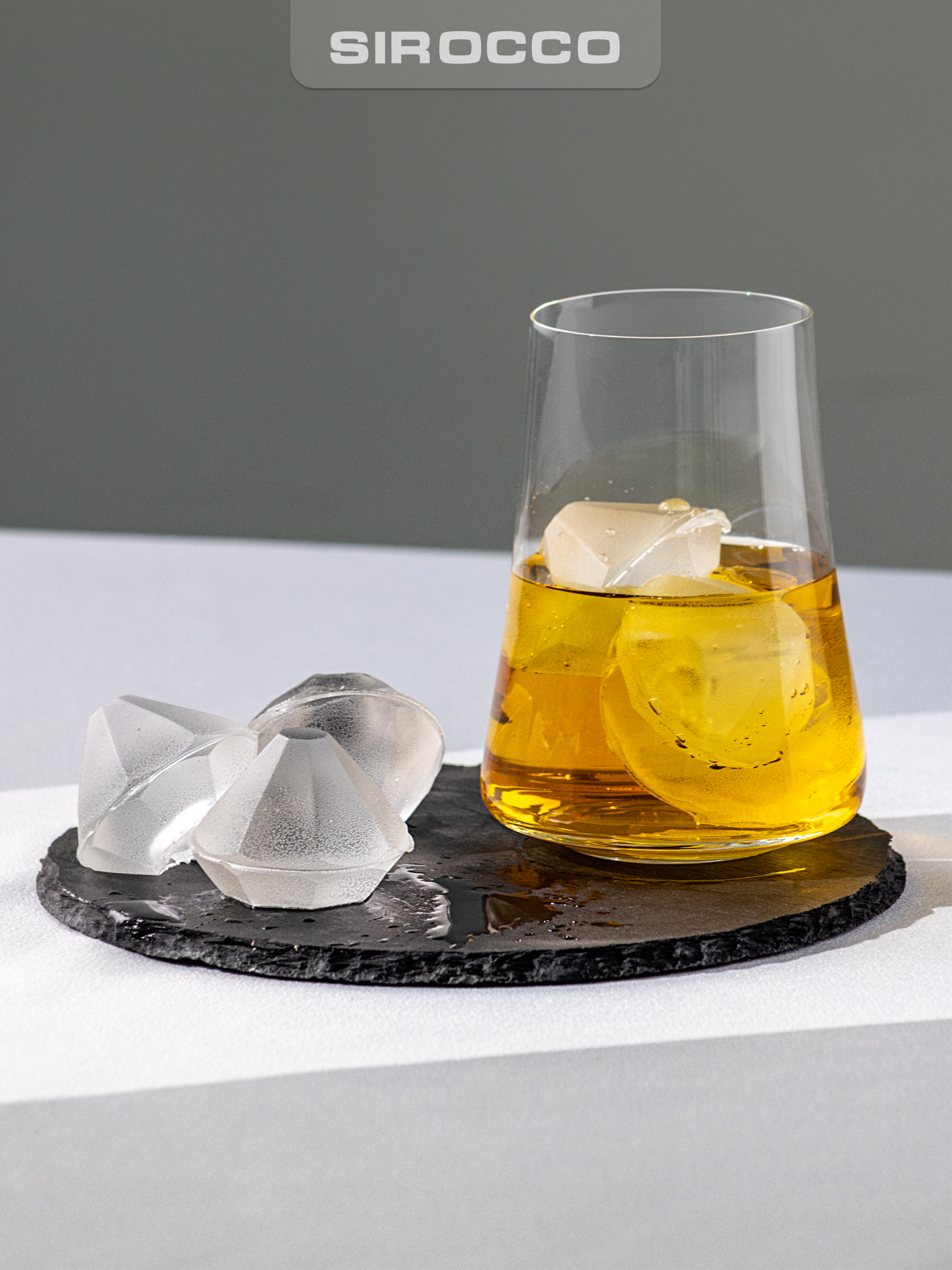 Форма для льда SIROCCO "SWEET" силиконовая, 6 ячеек, кристаллы — фото 1