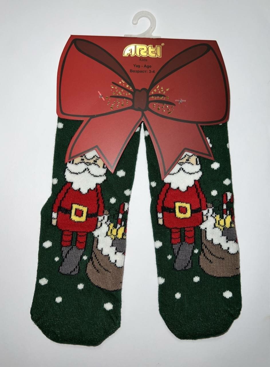 Носки, детские, новогодние, для мальчика/девочки, мягкие и тёплые, 5+ лет