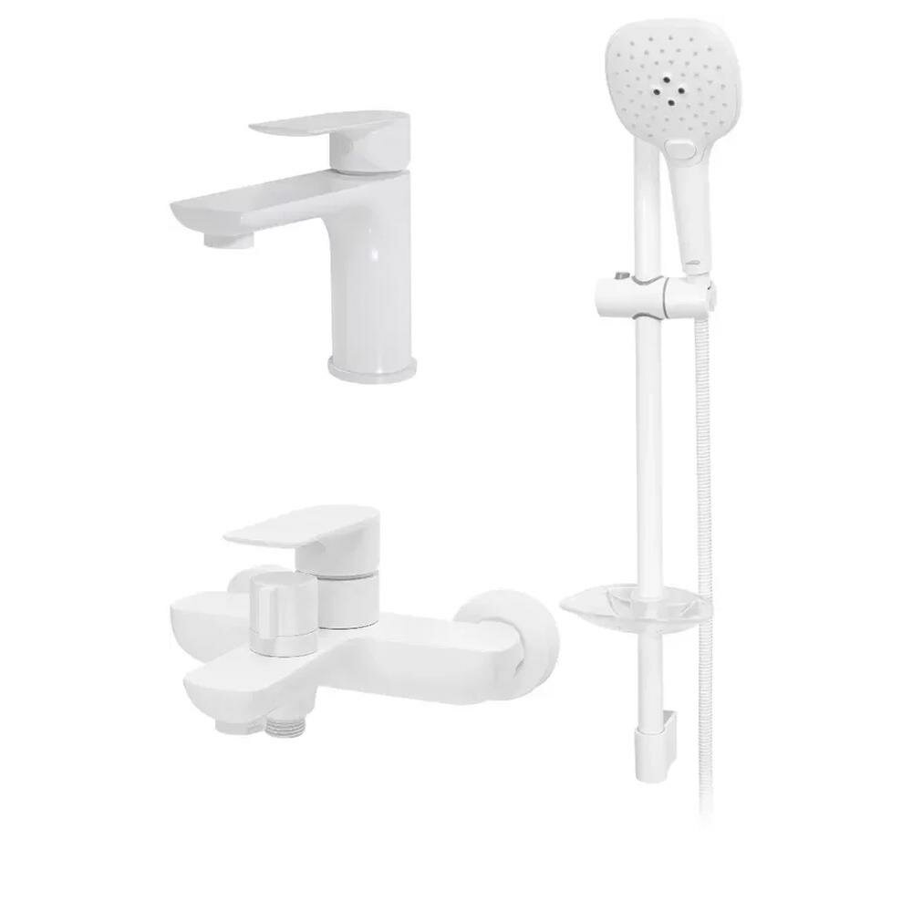 Набор для ванны 3 в 1 Hansberge H7099WW, белый