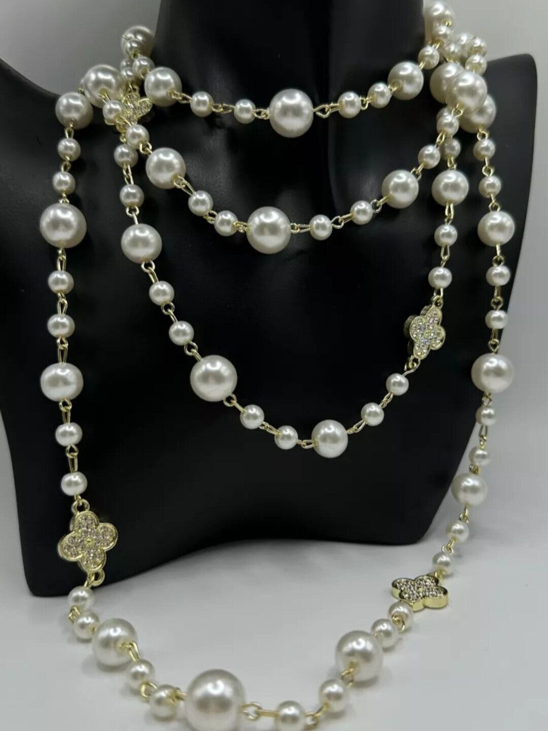 Бусы, жемчуг барочный