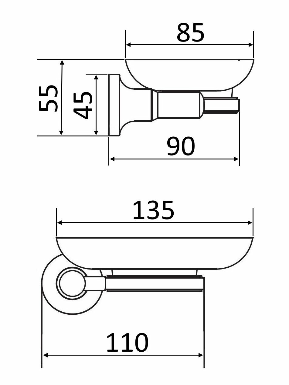 Мыльница настенная — фото 1