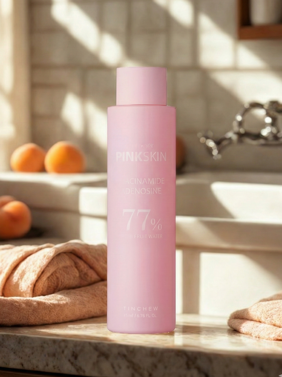 Тонер для лица Tinchew Pinkskin Peach — увлажняющий и успокаивающий