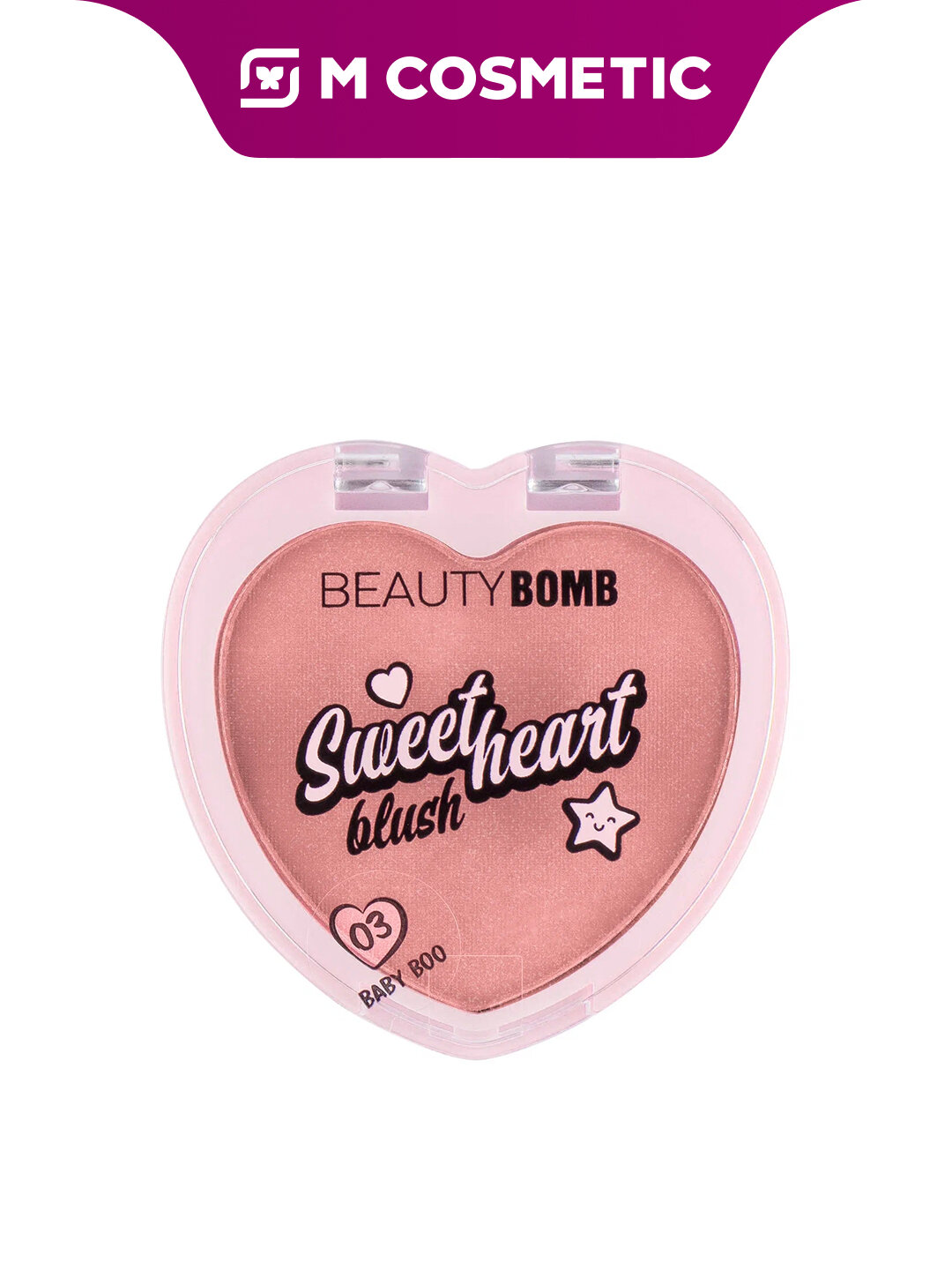 Хайлайтер BEAUTY BOMB Blush Sweetheart, мерцающий, универсальный, оттенок Eternal Moon Light