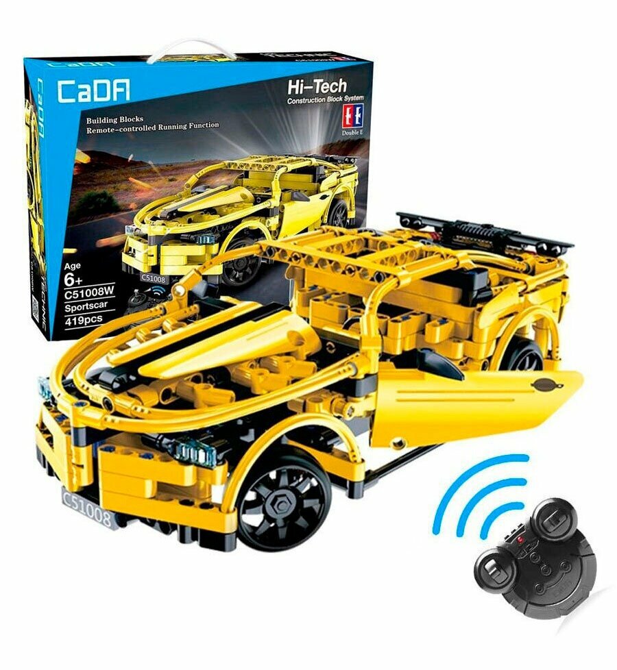 Конструктор CaDA Hi-Tech Спорткар Chevrolet Camaro C51008W, 419 дет, с ДУ — фото 1