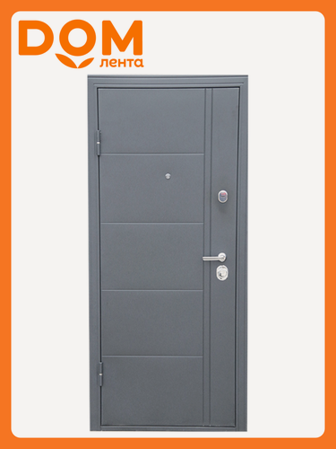 Изображение товара Входная дверь "Эверест Царга" металлическая, 96х205, левая, серая